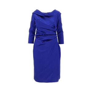 Talbot Runhof Duchesse Satin Knee-Length Dress
